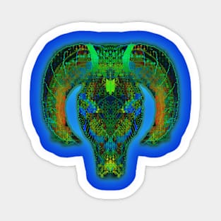 Aries 9c Blue Sticker